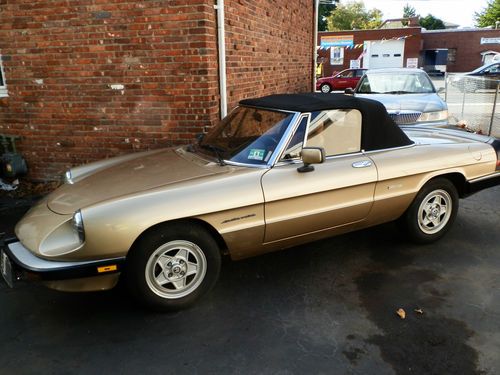 1986 alfa romeo spider veloce convertible 2-door 2.0l rare 47k miles original