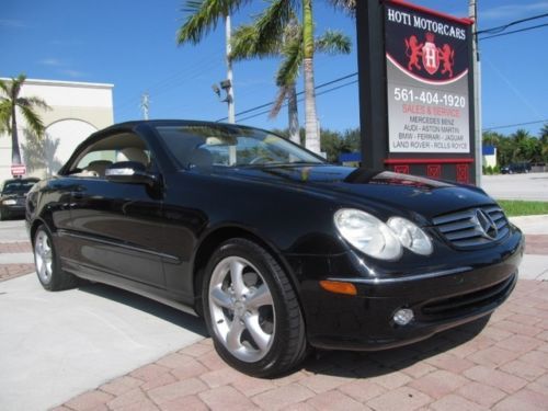 04 black clk 320 convertible -one owner -low mi -bose cd changer -florida