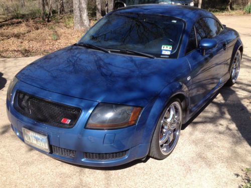 Audi tt quattro coupe turbo 225 blue 2000 awd beautiful blue
