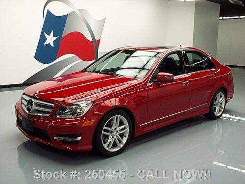 2013 mercedes-benz c250 sport turbocharged sunroof 13k texas direct auto