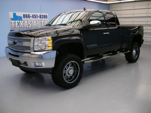 We finance! 2012 chevrolet silverado 1500 lt 4x4 lifted flex fuel 17k texas auto