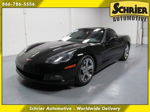 2007 chevy corvette black targa glass roof bose navi heated leather 18 wheels