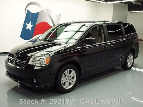 2012 dodge grand caravan crew stow n go rear cam 27k mi texas direct auto