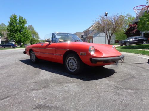 1978 alfa romeo spider veloce convertible 2-door 2.0l