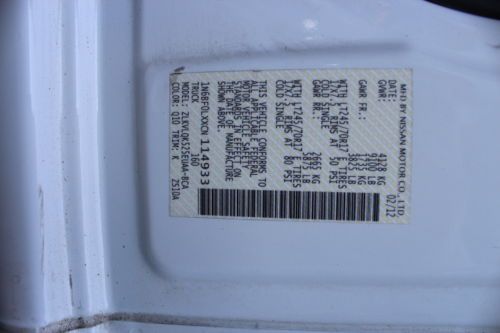 12 NISSAN NV 2500 HD CARGO VAN HIGH ROOF, image 10