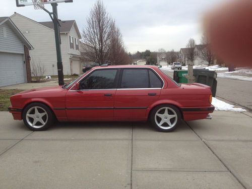 1989 bmw 325i cinnamon red sedan automatic