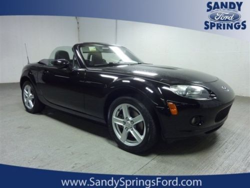 Used 2008 mazda mx 5 miata sport convertible 2l i4 automatick black
