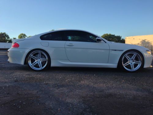 Rare 2007 bmw m6 alpine white on red coupe 2-door w/ new crate motor installed!!