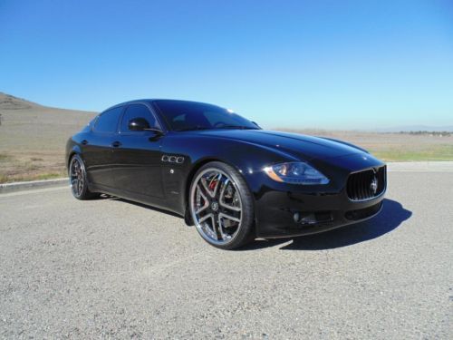 2009 maserati quattroporte sport gts! only 15k miles, pristine!  22&#034; forgiato&#039;s!