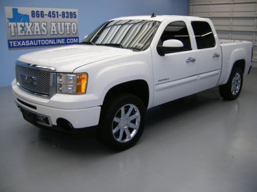 We finance!!!  2009 gmc sierra 1500 denali 4x4 heated leather 20 rims texas auto