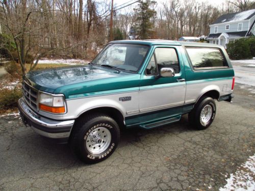 1996 ford bronco xlt **only 69k actual miles!**one owner! 5.8 liter v8