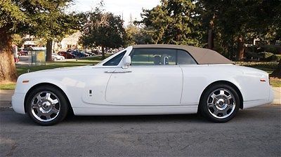 2010 rolls-royce phantom drophead,wht/tan,cpo warranty