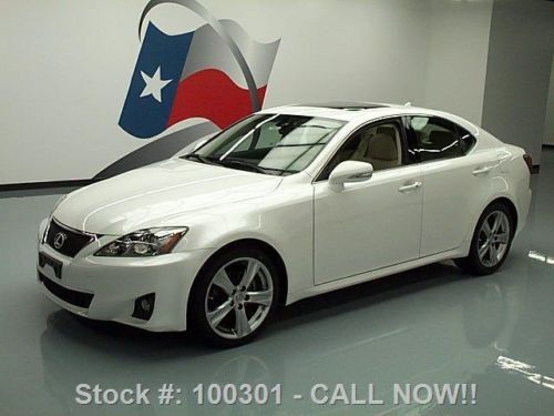 2011 lexus is250 automatic sunroof paddle shift 27k mi texas direct auto