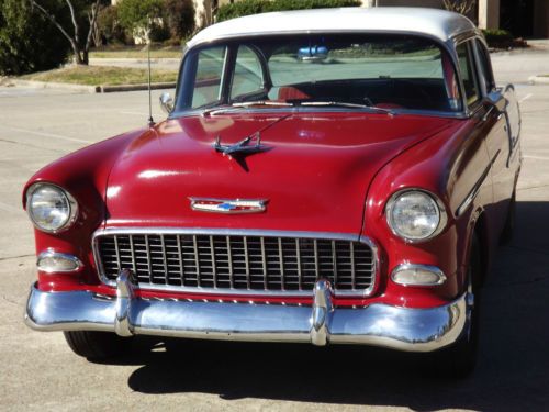 1955 chevrolet - bel air 210 2 door post - texas car -