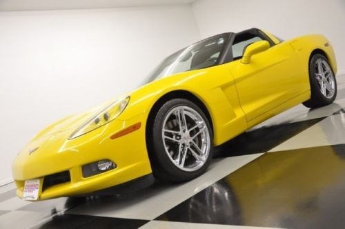 Pristine velocity yellow 1 owner 2007 corvette low miles lt coupe 08 09 sale