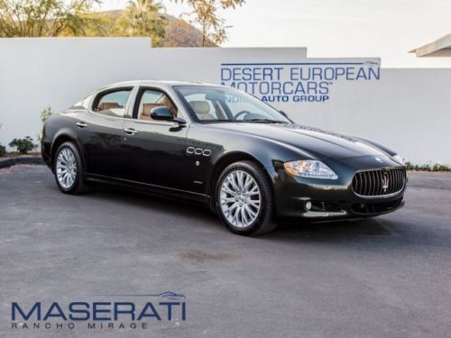 2009 maserati quattroporte verde deep emerald bose seat nav rear parking sensors