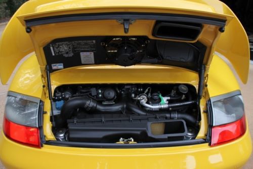 Rare 2002 Porsche 911 GT2 Yellow Black 7200 Miles Carrera Design Collectors Item, image 10