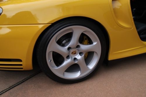 Rare 2002 Porsche 911 GT2 Yellow Black 7200 Miles Carrera Design Collectors Item, image 12