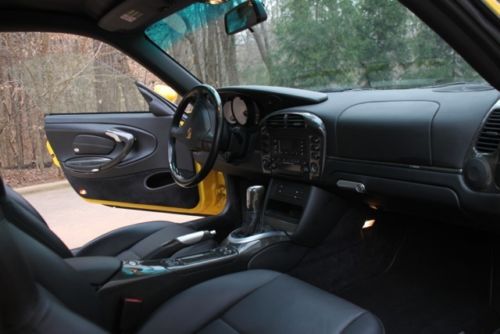 Rare 2002 Porsche 911 GT2 Yellow Black 7200 Miles Carrera Design Collectors Item, image 20