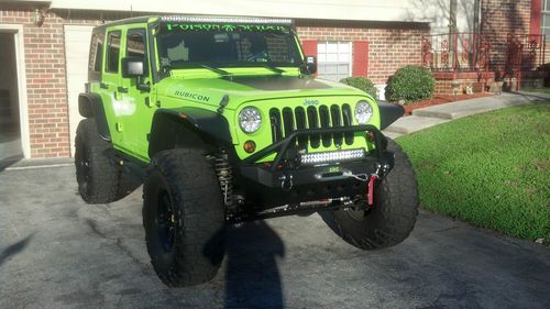 2012 lifted gecko green jeep wrangler unlimited