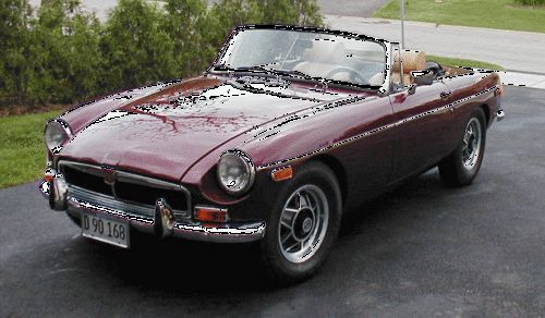 1974 mg mgb chrome bumper roadster