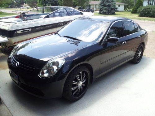 Infinity g35x awd 2006 4dr 3.5l black