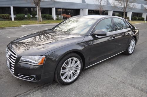 2013 audi a8 3.0t quattro clean carfax 1 owner bose loaded low miles warranty