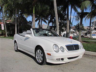Mercedes convertible with low mileage leather power top clean carfax