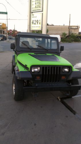 1992 jeep wrangler s sport utility 2-door 2.5l