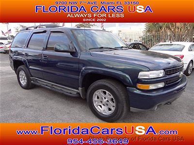 Chevrolet tahoe z71 4x4 extra clean leather 3rd row sunroof dvd florida suv