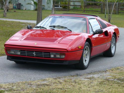 1987 ferrari 328gts euro!  stunning rosso corsa red