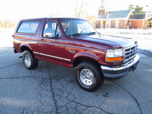 1996 bronco 117k act. miles! 100% original paint survivor! 5.8 liter tow package