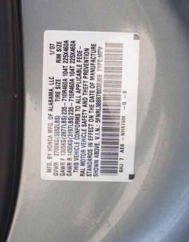 2007 HONDA ODYSSEY TOURING EDITION 3.5L V6 AUT TRANS, DVD & NAVI, NO RESERVE., image 38