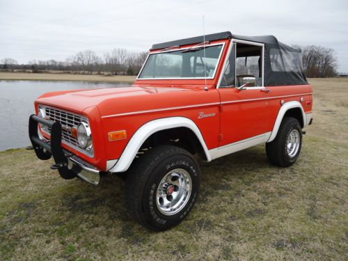 1976 ford bronco ranger 302 std ps pdb nice driver look!