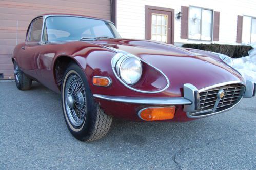 1972 jaguar xke series 3 v-12 coupe manual transmission wire wheels needs tlc