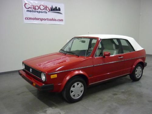 Time capsule!! 1987 volkswagen cabriolet!! 30k original miles!! red/white!