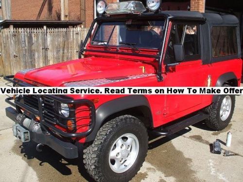 Best offer 1997 land rover defender d 90 rare monza red soft top best offer