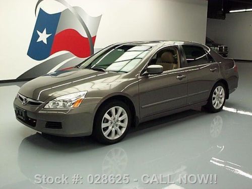 2007 honda accord ex-l v6 sedan htd leather sunroof 70k texas direct auto