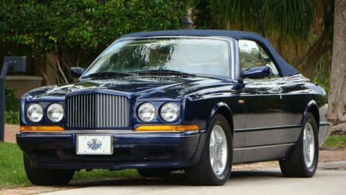 1996 bentley azure convertible with just 22,000 miles in selling no reserve set