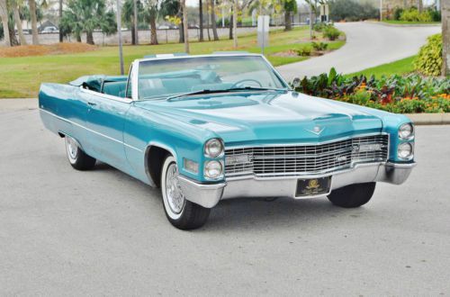 Great driver super clean 1966 cadillac deville convertible sold at no reserve.