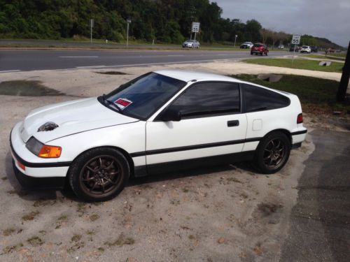 1988 honda crx hf coupe 2-door h22 vortech supercharger, lsd