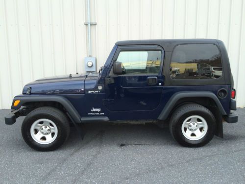 2006 jeep wrangler sport hardtop 4.0l postal service right hand drive