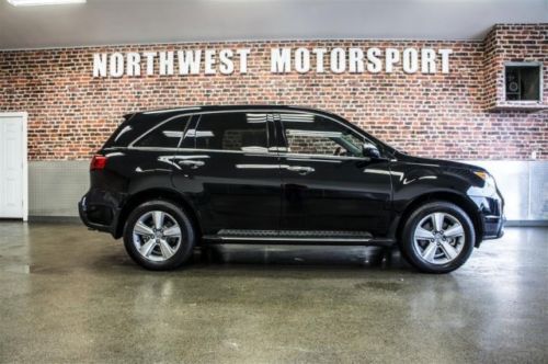 12 acura mdx tech awd-1 one owner-leather-suv-nav, backup cam-running boards