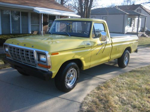 1979 ford f-250 custom standard cab pickup 2-door 7.5l 460 cu very nice cond