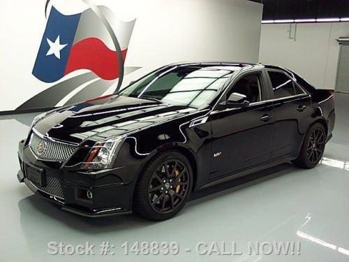 2013 cadillac cts-v sedan supercharged nav rear cam 20k texas direct auto