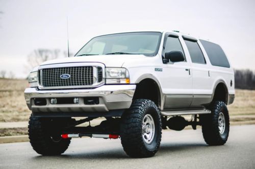 2002 ford excursion limited 7.3 4x4 86k miles lifted big truck extremely nice!!!