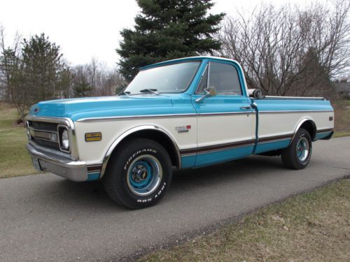 1970 chevy c10 longbed - older resto - 350/auto - upg a/c - ps/pb - rust free