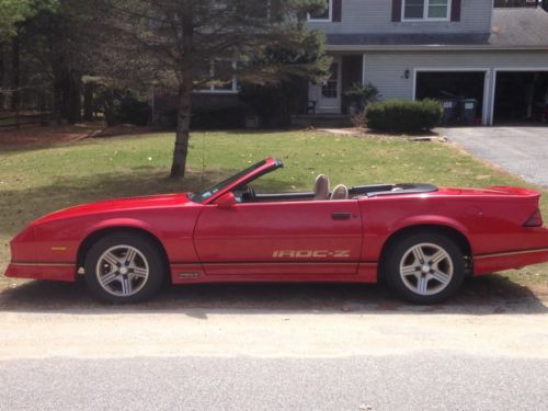 1989 chevrolet camaro iroc-z 28 convertible 2-door 5.0l