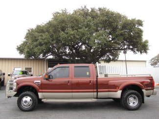 King ranch heated leather cd nav powerstroke diesel dually 4x4 aux fuel &amp; tool!