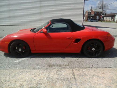 2000 porsche boxster- red hot!!! convertible top, ready for the summer!!!